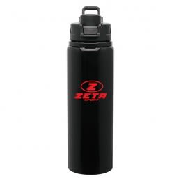 Black 28 oz h2go Surge Bottle | Best Promotional Aluminum Water Bottles | BPA Free Aluminum Water Bottles in Bulk